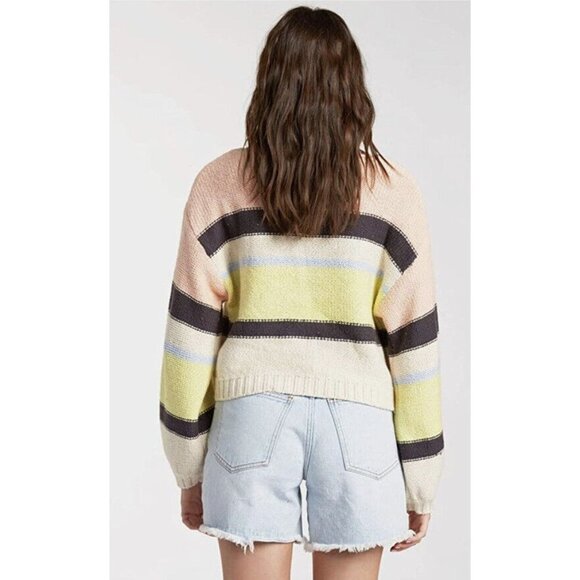 Billabong Woman's Seeing Stripes Sweater Size M - Picture 8 of 8